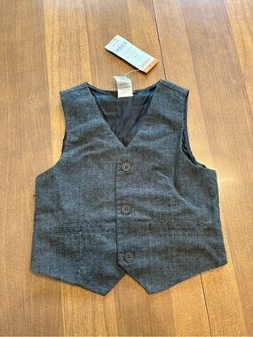 Gymboree Boys Gray Dress Vest